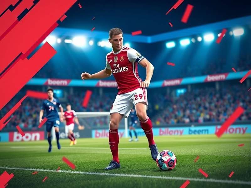 Person playing FIFA on a laptop and mobile simultaneously