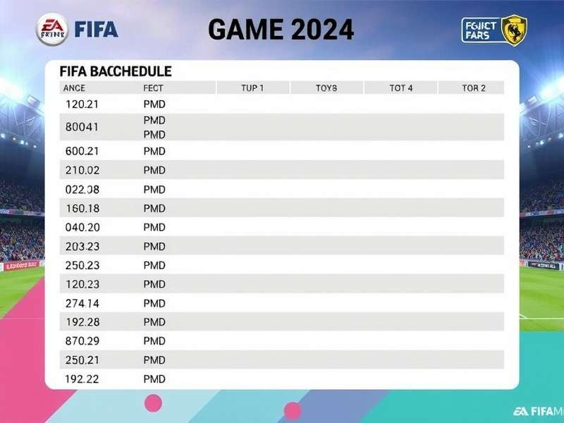 FIFA 2024 Esports Tournament Schedule on a Digital Calendar