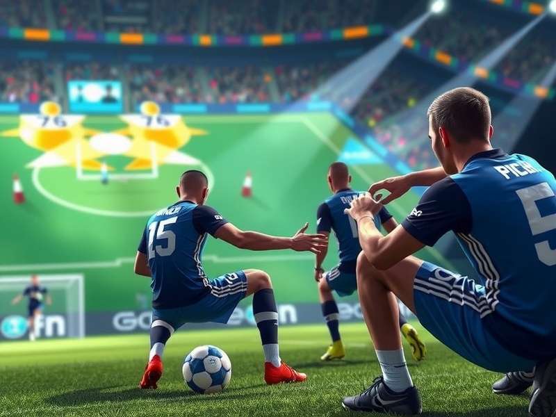A vibrant FIFA esports tournament scene in India with enthusiastic gamers competing
