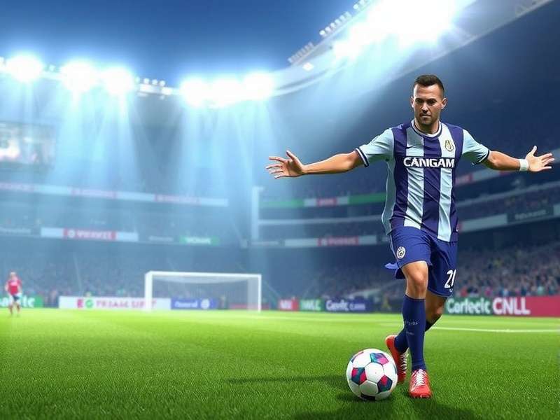 FIFA gameplay on a high-end gaming PC