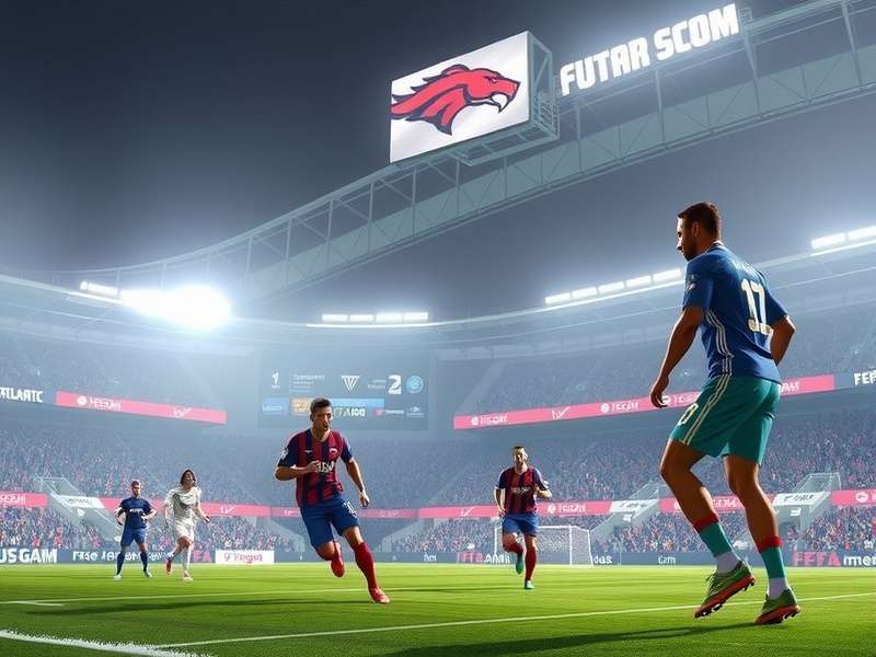 Competitive FIFA gaming setup at an Atlanta esports venue