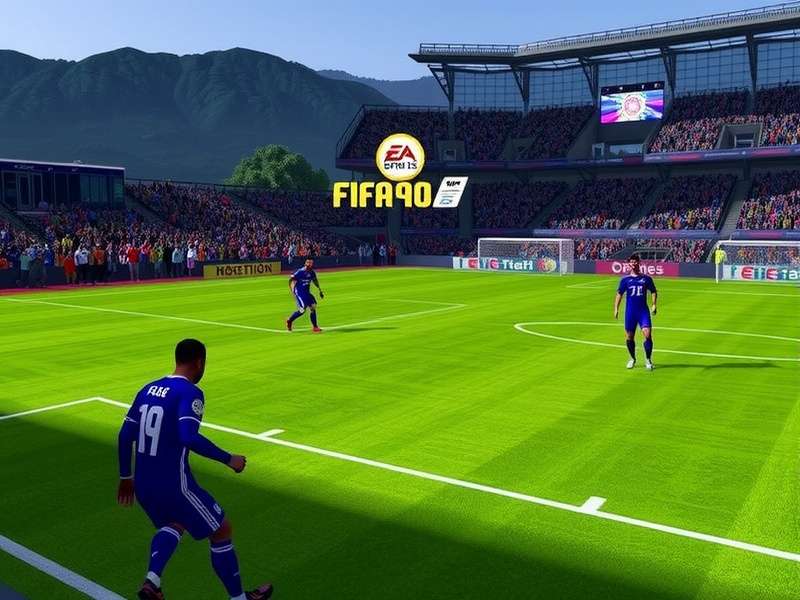 FIFA Online gameplay screenshot showing intense match action
