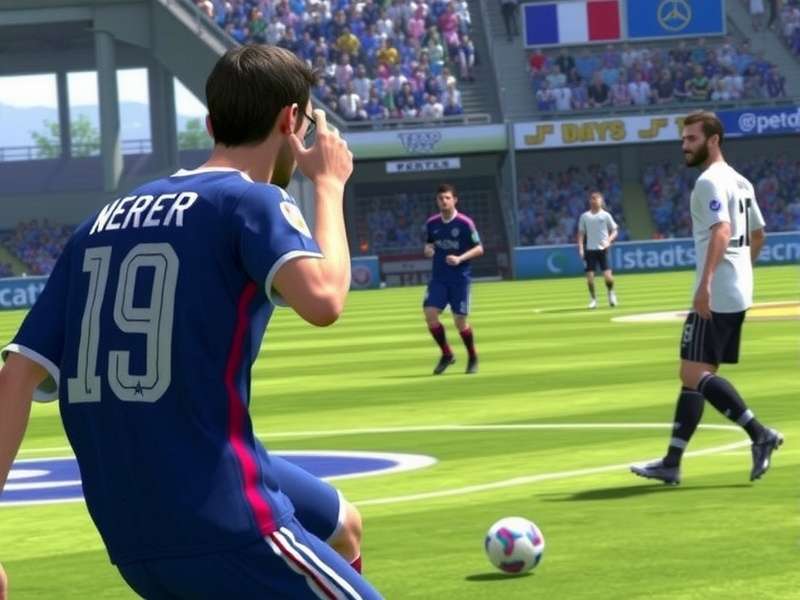 FIFA 25 Gameplay Screenshot showing realistic player graphics and stadium atmosphere