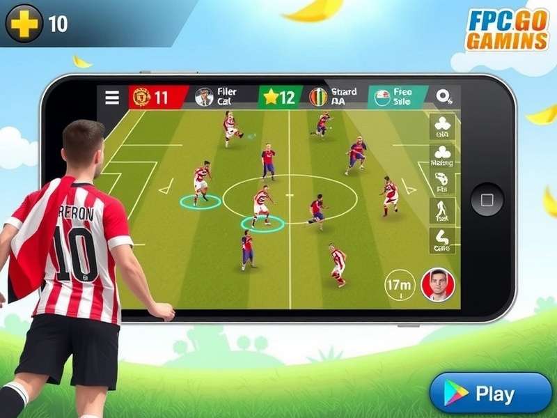 FIFA Mobile gameplay on a modern smartphone showing intense match action