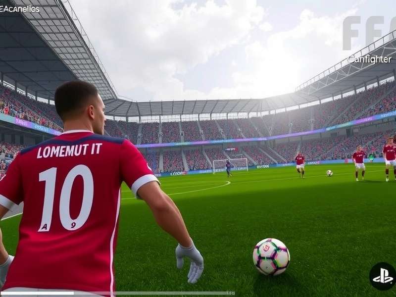 FIFA game on a low-end PC screen