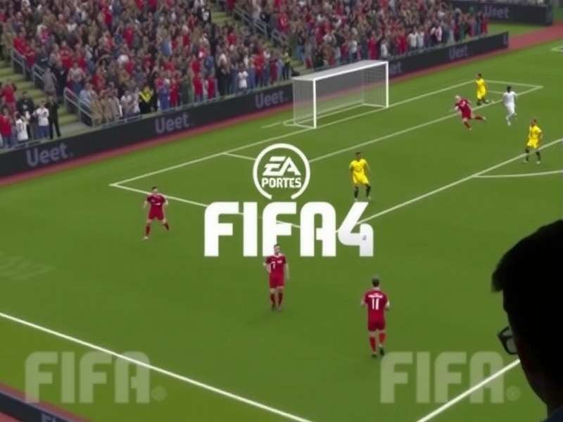 FIFA 2024 PC Gameplay screenshot showing intense match action