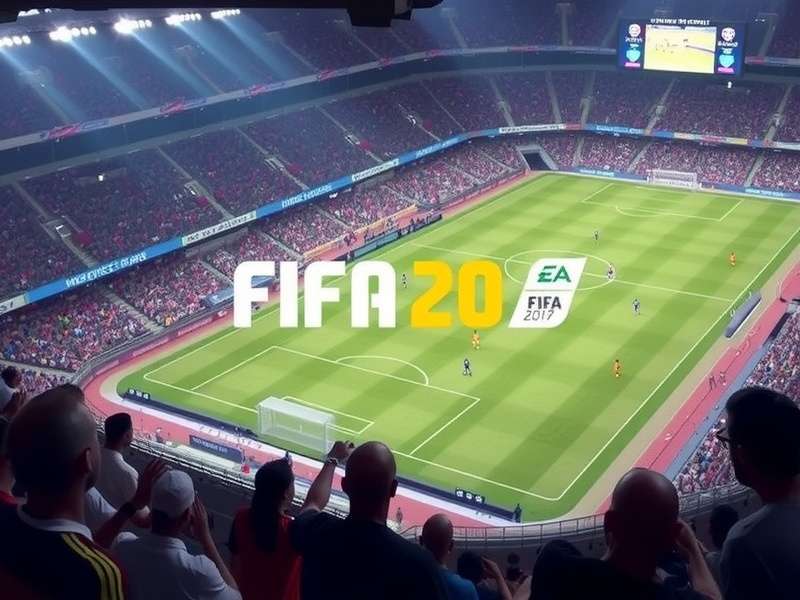 FIFA Game gameplay screenshot showing realistic football simulation