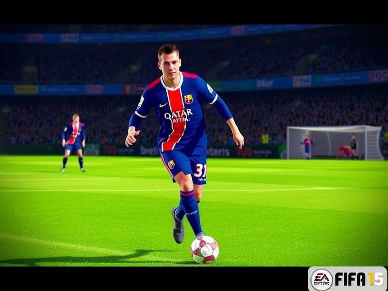 FIFA Game Screenshot showing intense football match