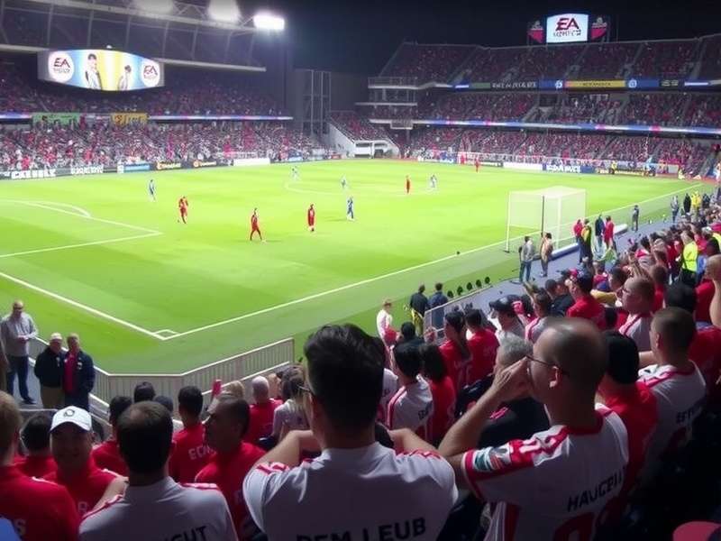 FIFA Tournament in Los Angeles with intense players and big screen