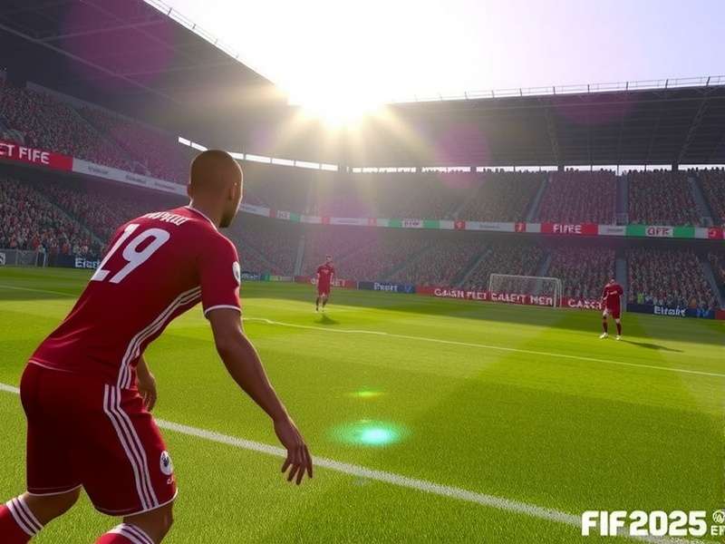 FIFA Game PC 2025 gameplay screenshot showing realistic graphics