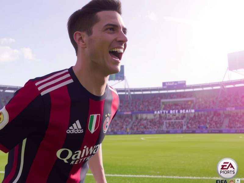 FIFA PC Game running on Ultra graphics settings showcasing detailed player models and stadium