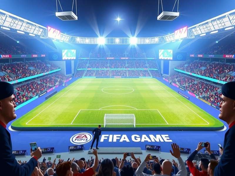 FIFA 25 gameplay comparison showing improved player animations and stadium details