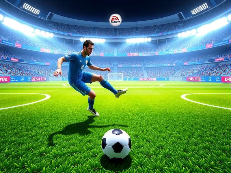 FIFA GameCube gameplay screenshot showing a match in action