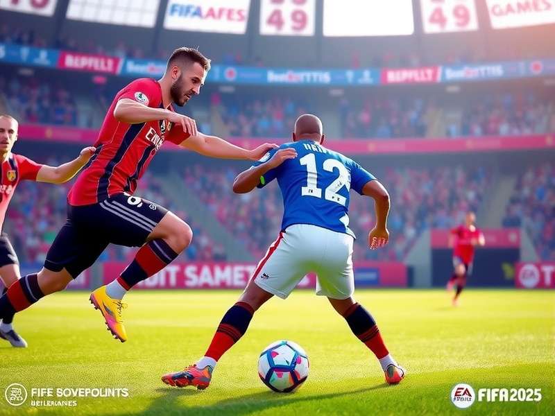 FIFA 2025 Gameplay Screenshot showing realistic player graphics