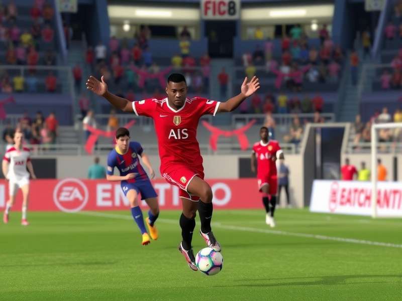 FIFA EA Sports gameplay showcasing realistic graphics and player animations