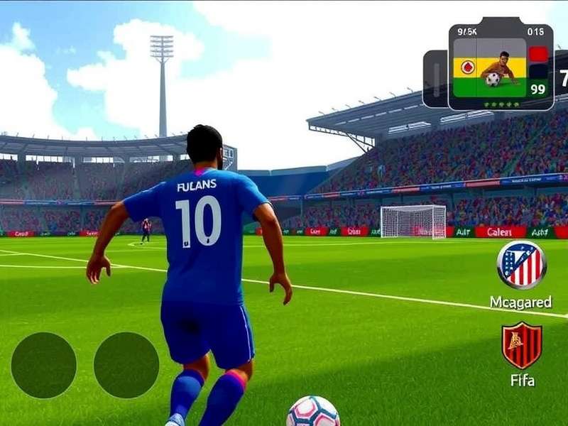 FIFA 2025 PC Offline gameplay featuring stadium and players