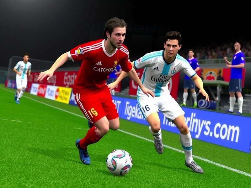 FIFA Game running on Windows 7 PC with game controller