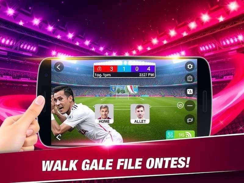 FC Mobile gameplay on a PC monitor showing a match in progress