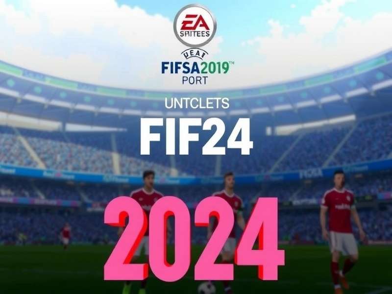 FIFA 2024 football match action on the pitch with players competing