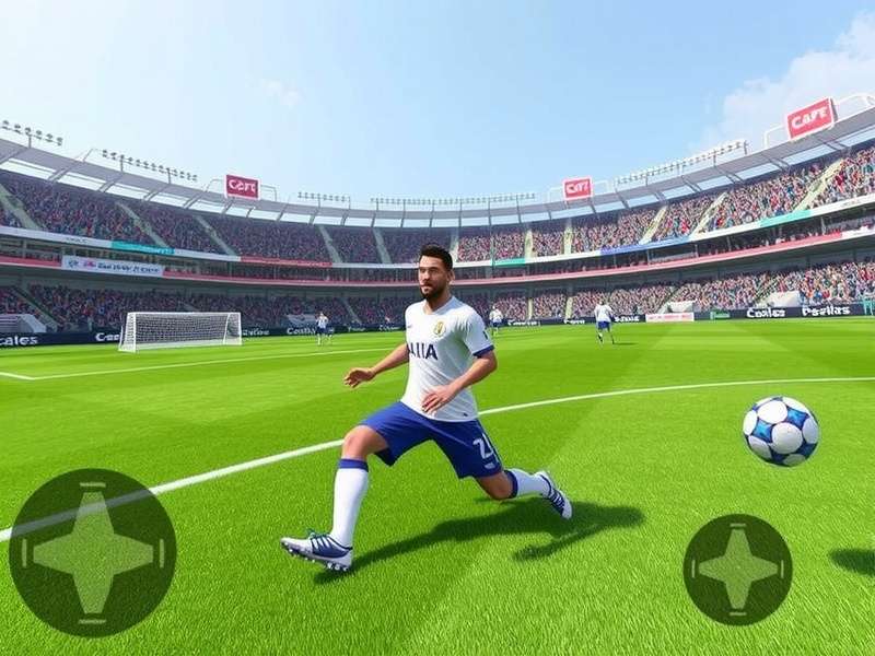 FIFA 22 gameplay screenshot on Windows 10 laptop showing match action