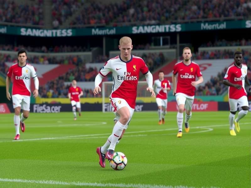 FIFA 24 PC gameplay action shot with stadium atmosphere